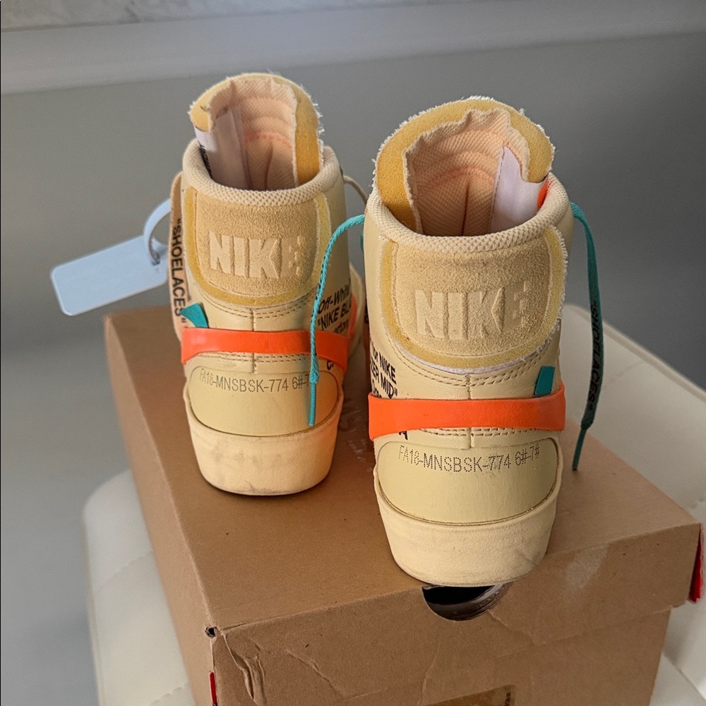 Nike / Off White The 10: Nike Blazer Mid Sneakers Size 6 - Picture 4 of 8